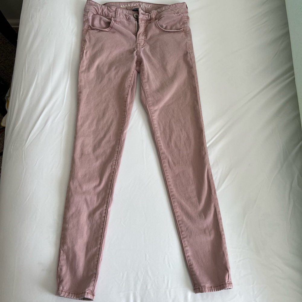 Pink American Eagle jeggings (size 4)